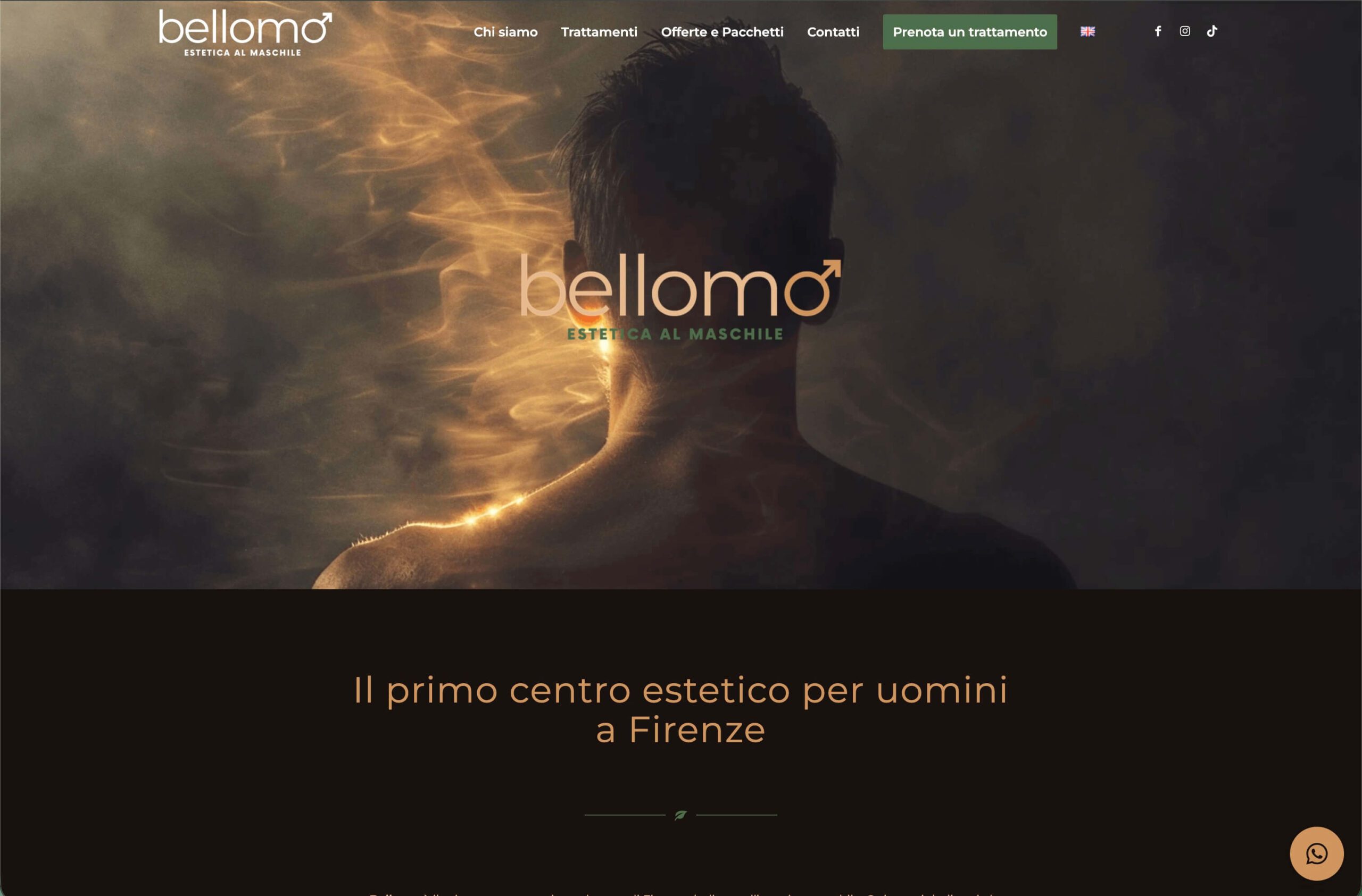 Sito web realizzato da Alessandro Tei per Bellomo Estetica