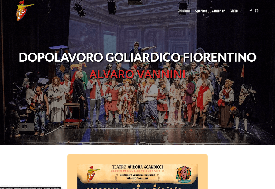 Sito web realizzato da Alessandro Tei per Dopolavoro Goliardico Fiorentino