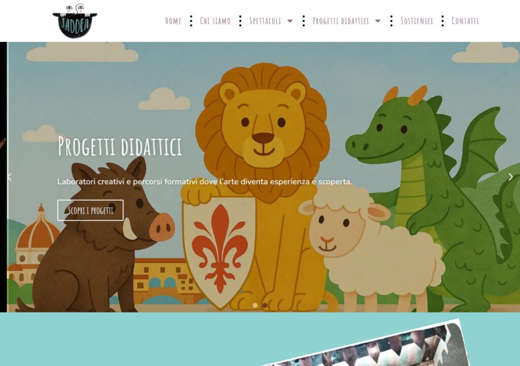 Sito web realizzato da Alessandro Tei per Compagnia Jaddeh