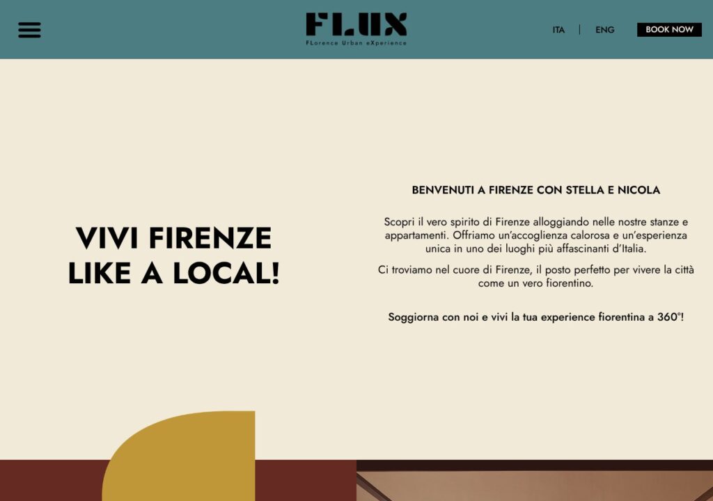 Sito web realizzato da Alessandro Tei per FLUX Your Stay