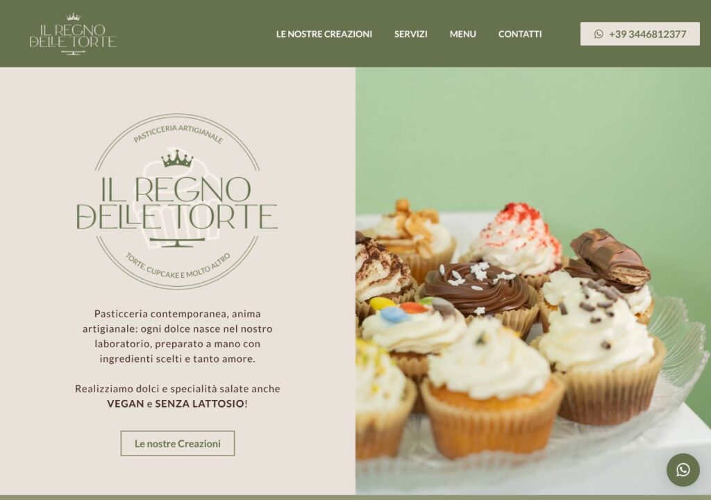 Sito web realizzato da Alessandro Tei per Il Regno delle Torte