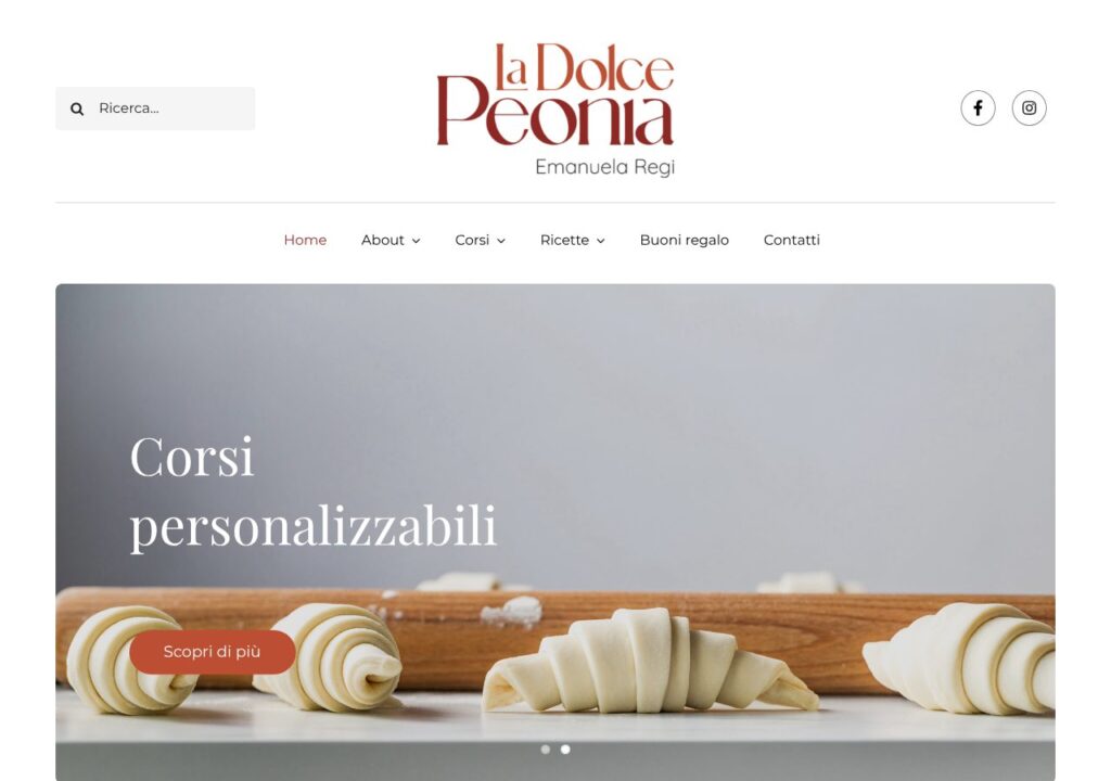 Sito web realizzato da Alessandro Tei per La Dolce Peonia