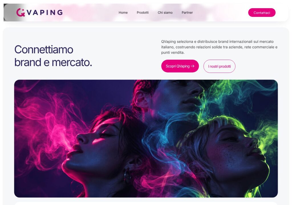 Sito web realizzato da Alessandro Tei per QVaping