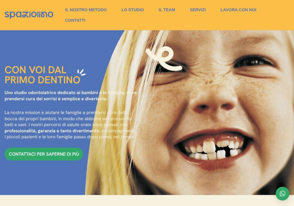 Sito web realizzato da Alessandro Tei per Spaziolino