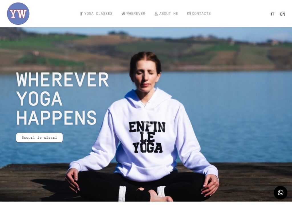 Sito web realizzato da Alessandro Tei per Yoga Wherever